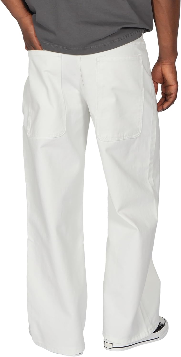 Plaid&Plain Men's Hip Hop Baggy Jeans Casual Wide Leg Y2k Skateboard Vintage Denim Pants Streetwear - Image 2