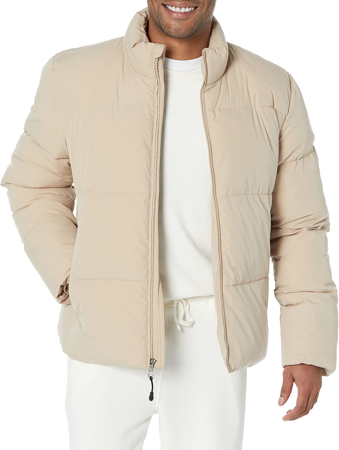Men's Mock Neck Heavyweight Puffer Coat (Available in Big & Tall)