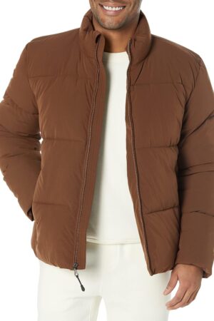 Men's Mock Neck Heavyweight Puffer Coat (Available in Big & Tall)